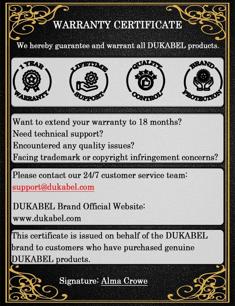 DUKABEL كابل تمديد سماعة دكابل، كابل تمديد سماعة 3.5 مم TRRS مع ميكروفون ذكر إلى أنثى للصوت الاستيريو للهواتف الذكية، الكمبيوتر، التلفاز، سماعات الرأس، وحدة تحكم PS4، السيارة، مكبر الصوت إلخ. (4 قدم/1.2 متر) - Image 3